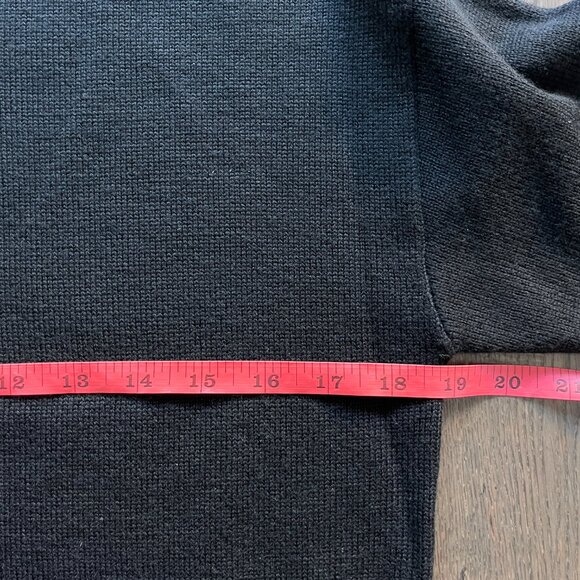 Aritzia Wilfred Cyprie Sweater Dress NWT 100% Italian Merino Wool Black Size 2XS - Picture 8 of 10